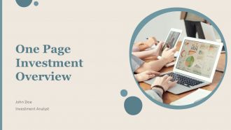One Page Investment Overview PPT Mockup ACP