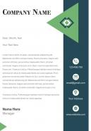 One page law firm letterhead design template