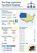 One page legislative fact sheet template presentation report infographic ppt pdf document