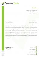 One page manufacturing company letterhead design template