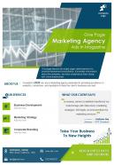 One page marketing agency ads in magazine presentation report infographic ppt pdf document