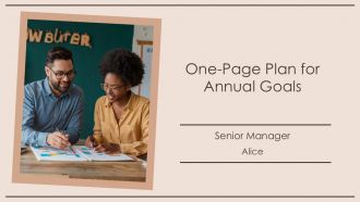 One Page Plan For Annual Goals PPT Summary AT