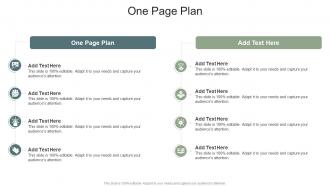 One Page Plan In Powerpoint And Google Slides Cpb
