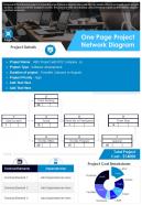 One Page Project Network Diagram Presentation Report Infographic PPT PDF Document