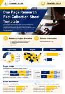 One page research fact collection sheet template presentation report ppt pdf document