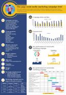 One Page Social Media Marketing Campaign Brief Presentation Report Infographic Ppt Pdf Document