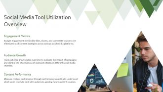 One Page Social Media Performance Status Report Document PPT Presentation AT Image Graphical