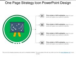 One page strategy icon powerpoint design