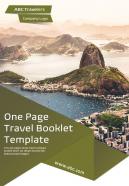 One page travel booklet template presentation report infographic ppt pdf document