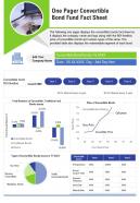 One pager convertible bond fund fact sheet presentation report infographic ppt pdf document