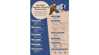 One Pager Employee Coaching Business Plan Presentation Report Infographic PPT PDF Document
