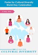 One Pager On Cultural Diversity World Day Celebration Training Ppt Report Infographic Pdf Document