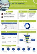 One Pager Plan For Success Presentation Report Infographic Ppt Pdf Document