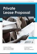 One Pager Private Lease Proposal Template