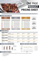 One pager product pricing sheet presentation report infographic ppt pdf document