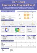 One Pager Sponsorship Proposal Sheet Presentation Report Infographic PPT PDF Document