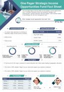 One pager strategic income opportunities fund fact sheet presentation report infographic ppt pdf document