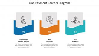One payment careers diagram ppt powerpoint presentation model icon cpb