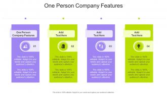 One Person Company Features In Powerpoint And Google Slides Cpb