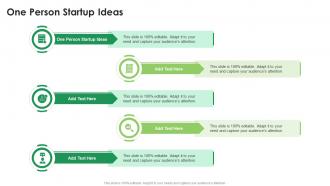 One Person Startup Ideas In Powerpoint And Google Slides Cpb