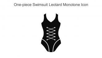 One Piece Swimsuit Leotard Monotone Icon In Powerpoint Pptx Png And Editable Eps Format