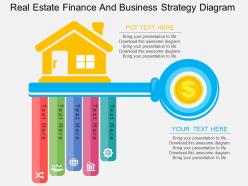 One real estate finance and business strategy diagram flat powerpoint design