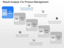 One result analysis for product management powerpoint template