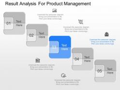 One result analysis for product management powerpoint template