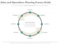 One sales and operations planning process guide cycle powerpoint slides