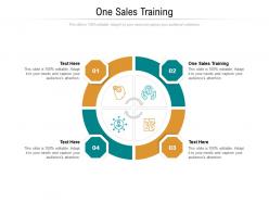 One sales training ppt powerpoint presentation portfolio design inspiration cpb