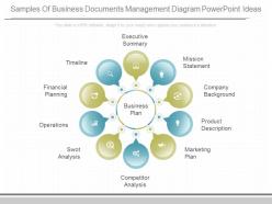 One Samples Of Business Documents Management Diagram Powerpoint Ideas