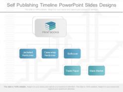 One Self Publishing Timeline Powerpoint Slides Designs