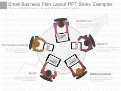 One small business plan layout ppt slides examples