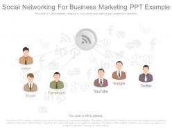One social networking for business marketing ppt example
