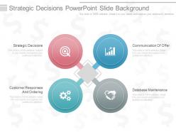 One strategic decisions powerpoint slide background