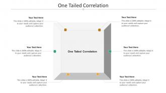 One tailed correlation ppt powerpoint presentation pictures design ideas cpb