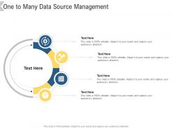 One to many data source management infographic template