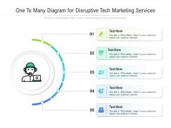 One to many diagram for disruptive tech marketing services infographic template