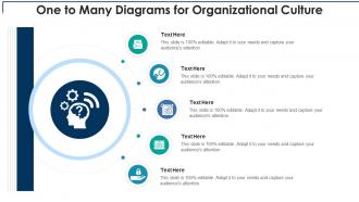 One to many diagrams for organizational culture infographic template