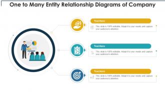 One to many entity relationship diagrams of company infographic template