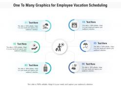 One to many graphics for employee vacation scheduling infographic template