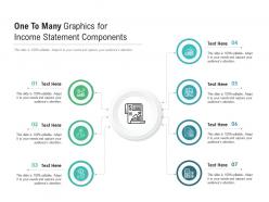 One to many graphics for income statement components infographic template