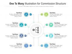 One To Many Illustration For Commission Structure Infographic Template