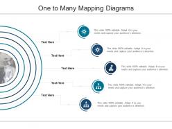 One to many mapping diagrams infographic template