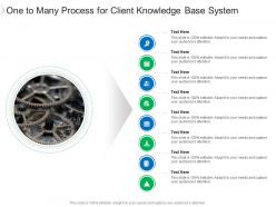 One to many process for client knowledge base system infographic template