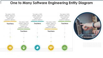 One to many software engineering entity diagram infographic template