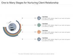 One to many stages for nurturing client relationship infographic template