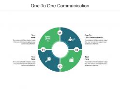 One to one communication ppt powerpoint presentation professional gallery cpb