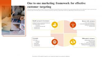 One To One Marketing Framework For Effective Customer Targeting