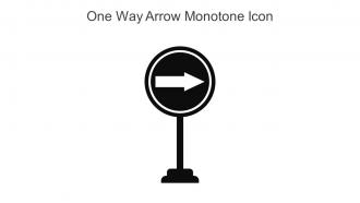 One Way Arrow Monotone Icon In Powerpoint Pptx Png And Editable Eps Format